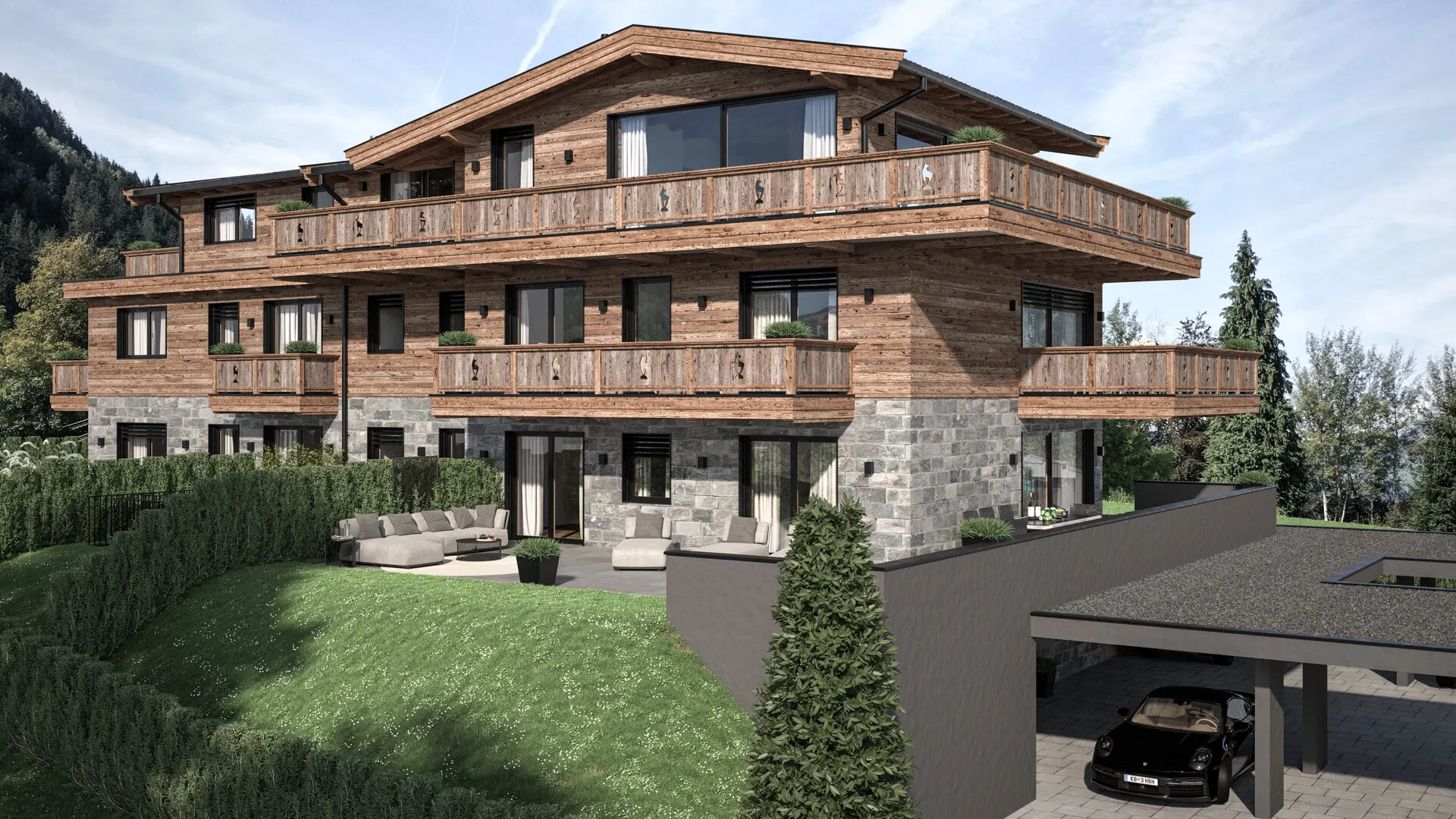 KITZIMMO-Luxus-Penthouse am Hahnenkamm kaufen - Immobilien Kitzbühel.