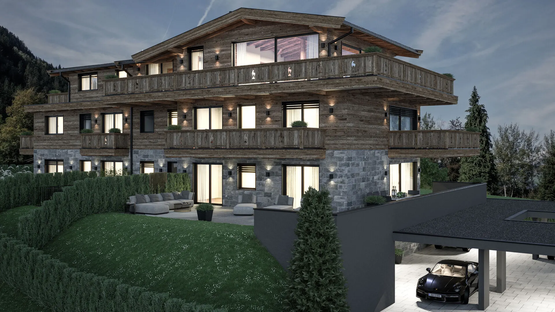 KITZIMMO-Luxus-Penthouse am Hahnenkamm kaufen - Immobilien Kitzbühel.