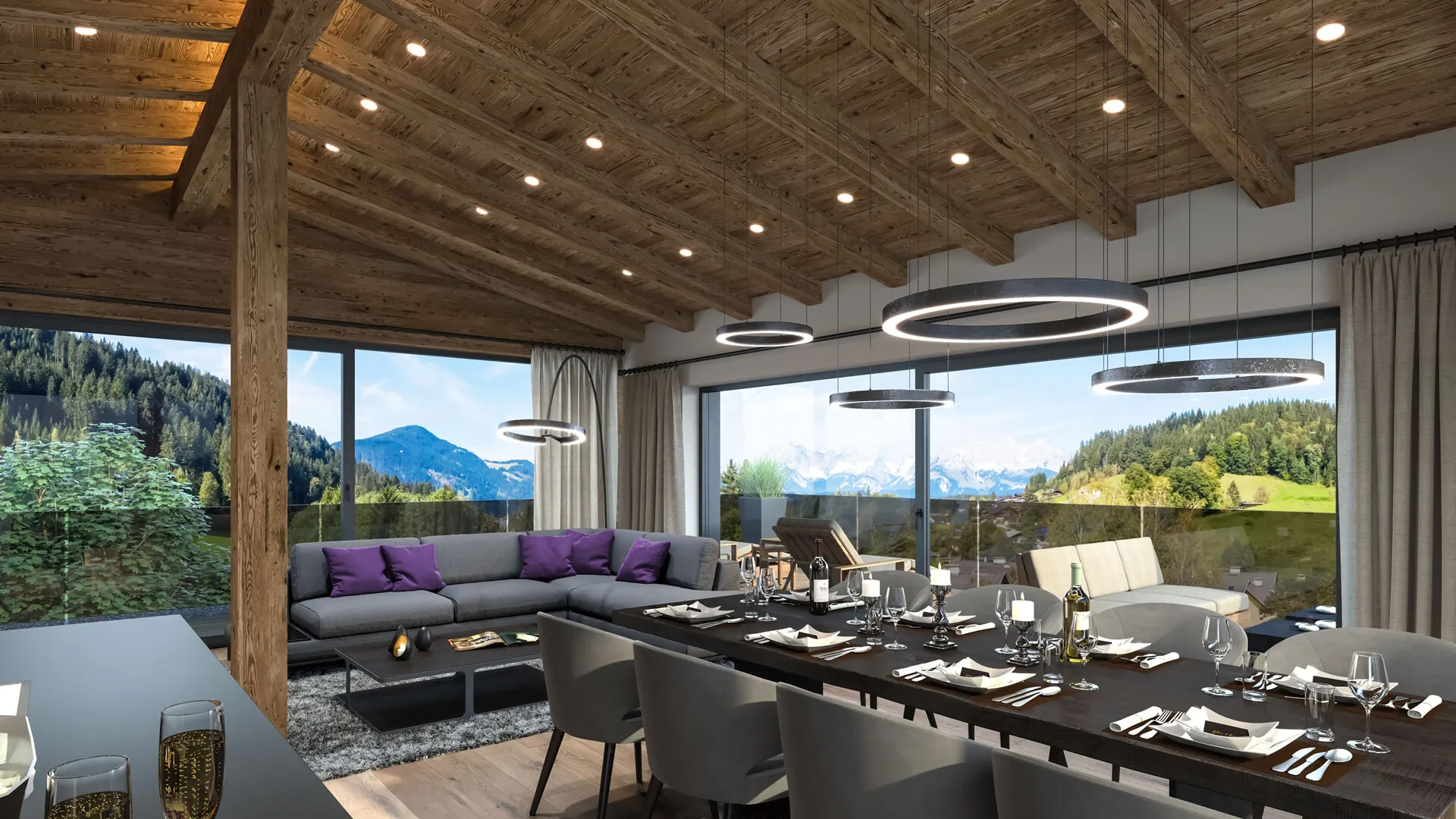 KITZIMMO-Luxus-Penthouse am Hahnenkamm kaufen - Immobilien Kitzbühel.