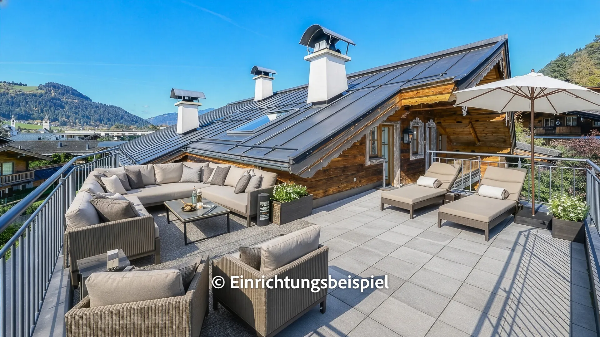 KITZIMMO-Dachgeschosswohnung in Toplage am Sonnberg kaufen - Immobilien Kitzbühel.