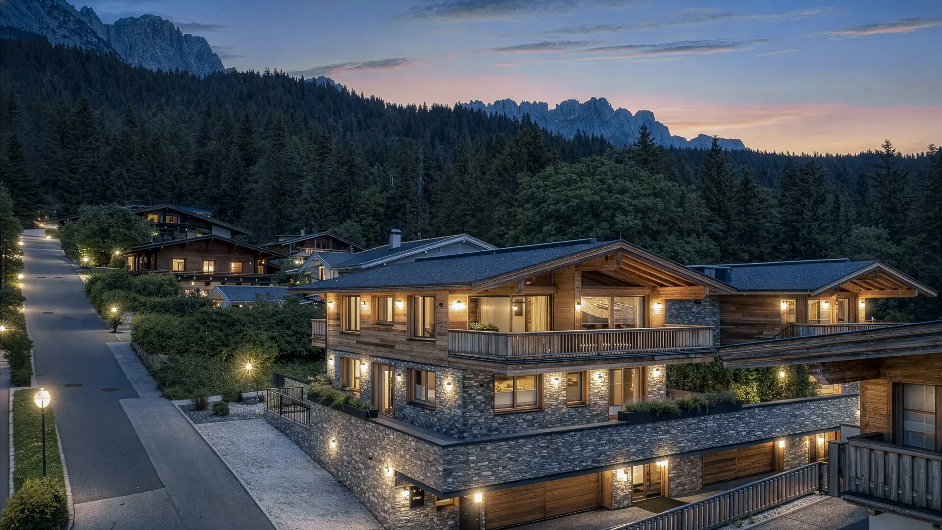 KITZIMMO-Neubau-Luxuschalet in Toplage kaufen - Immobilien Ellmau am Wilden Kaiser.