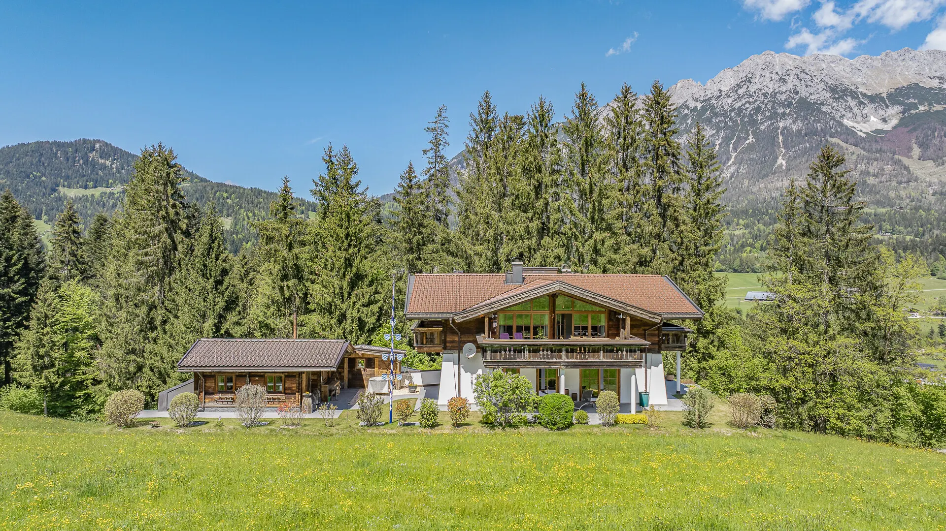 KITZIMMO-Luxusvilla mit Kaiserblick in Alleinlage kaufen - Immobilien Scheffau.-8