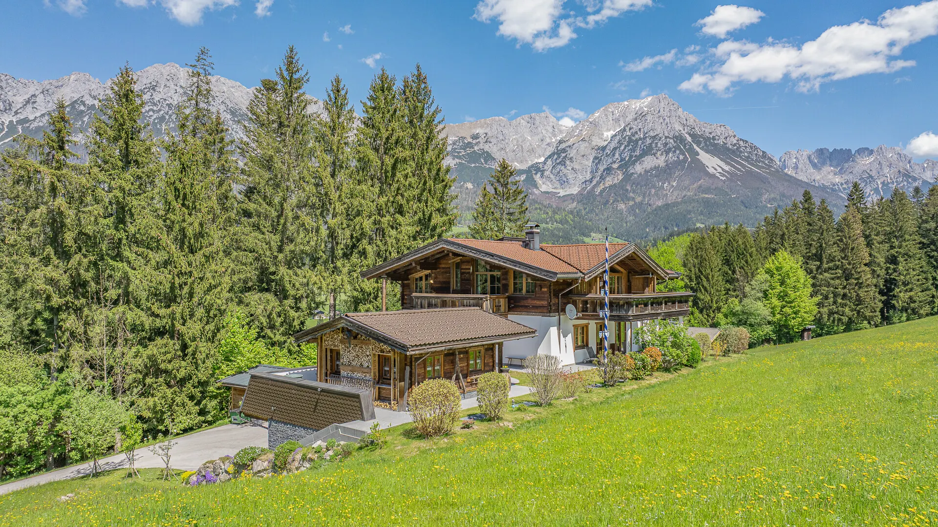 KITZIMMO-Luxusvilla mit Kaiserblick in Alleinlage kaufen - Immobilien Scheffau.-6