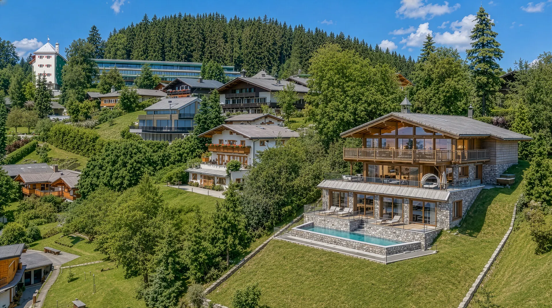 KITZIMMO-Luxusvilla in einzigartiger Toplage am Lebenberg kaufen - Immobilien Kitzbühel.