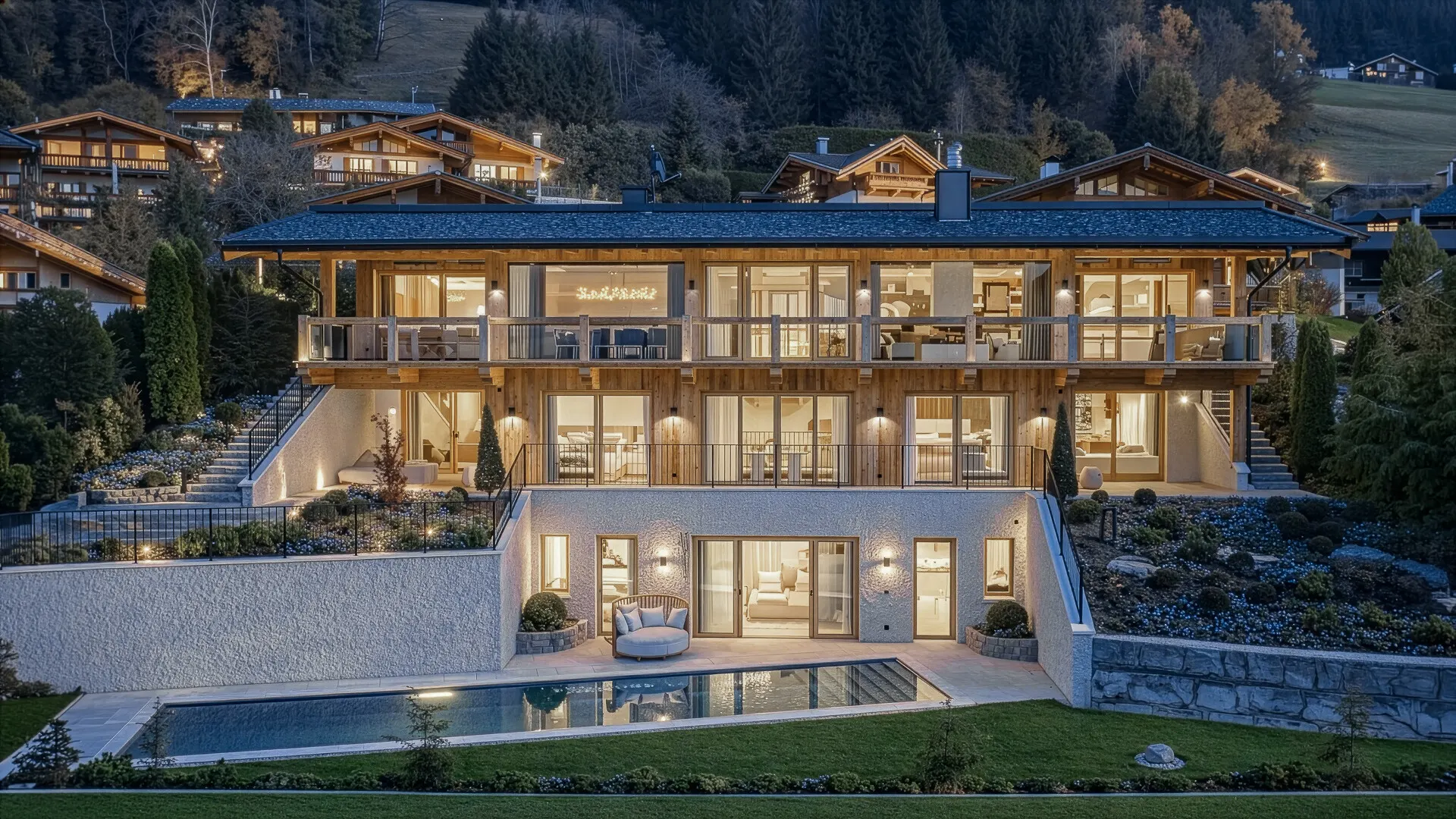 KITZIMMO-Luxusvilla in Toplage kaufen - Immobilien Aurach Kitzbühel.-1