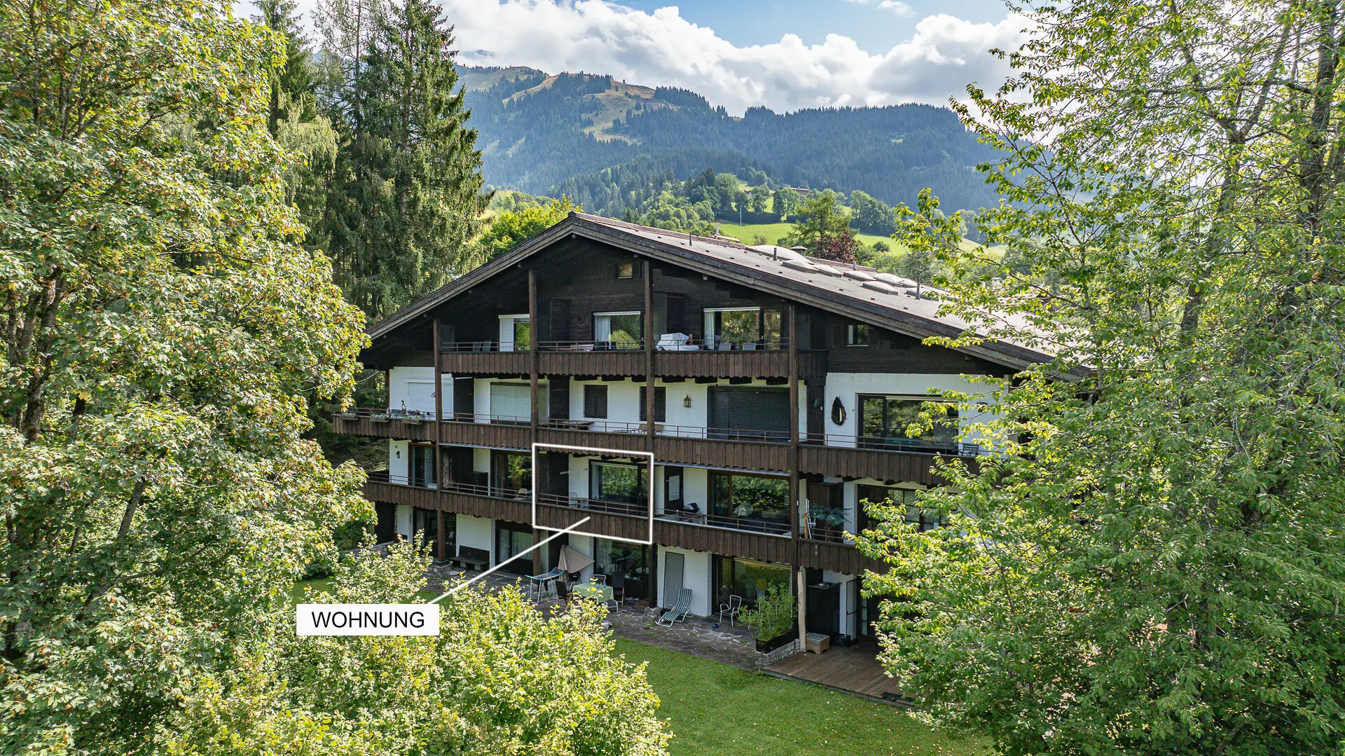 KITZIMMO-Exklusiver Freizeitwohnsitz in Ruhelage auf der Bichlalm - Immobilien Kitzbühel.