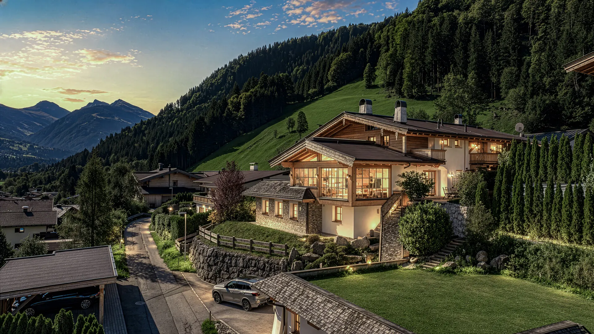 KITZIMMO-Exklusives Landhaus in traumhafter & unverbaubarer Aussichtslage - Immobilien Kitzbühel.-18