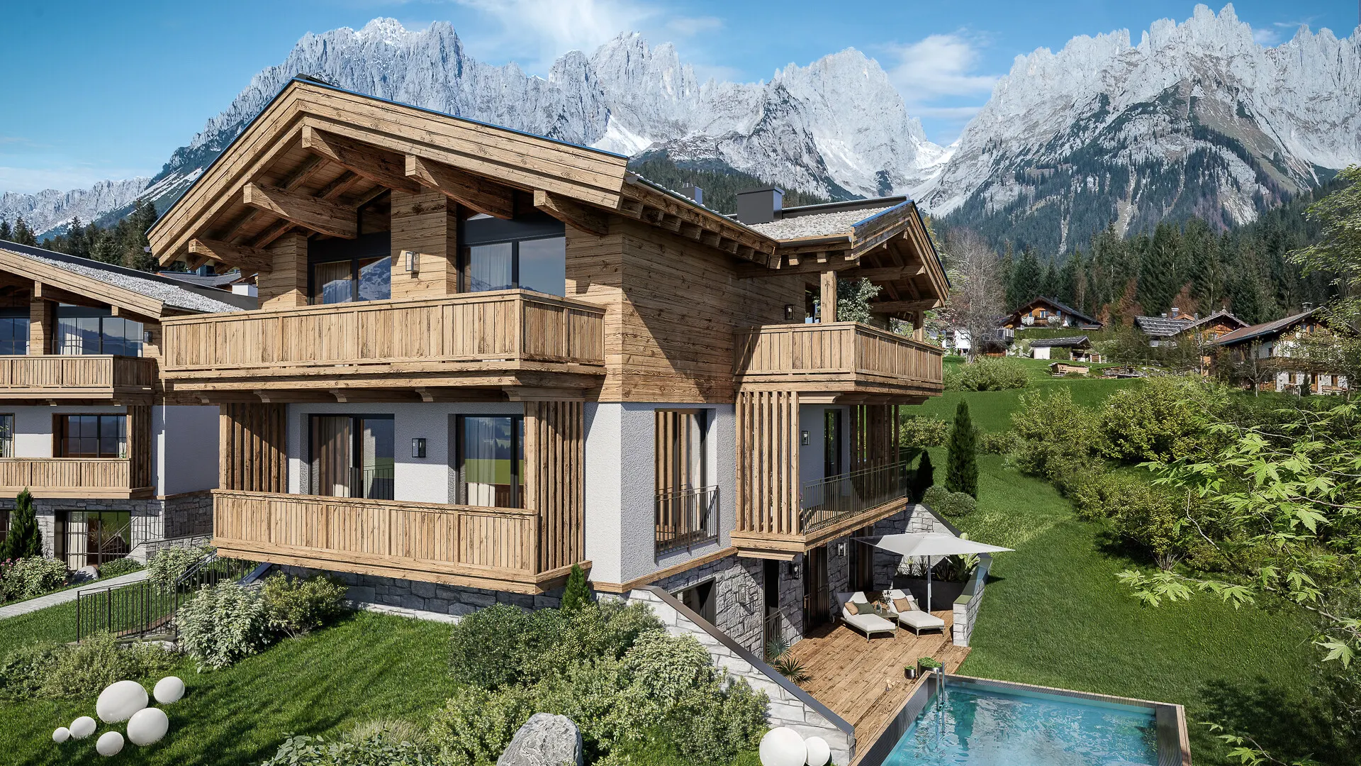 KITZIMMO-Luxus-Neubauchalet mit touristischer Widmung - Immobilien Going.