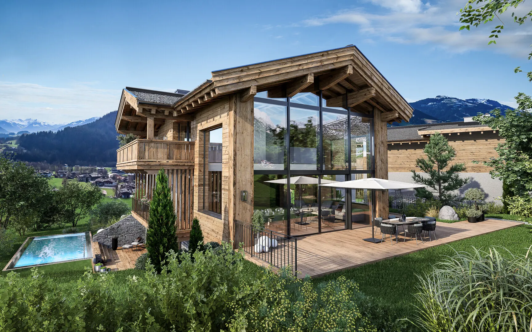 KITZIMMO-Luxus-Neubauchalet mit touristischer Widmung - Immobilien Going.