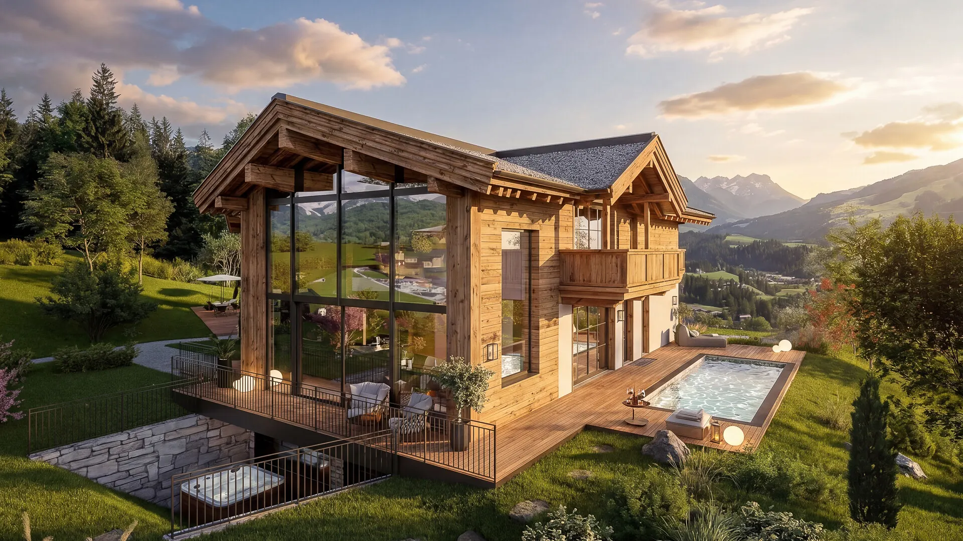 KITZIMMO-Luxus-Neubauchalet mit touristischer Widmung - Immobilien Going.