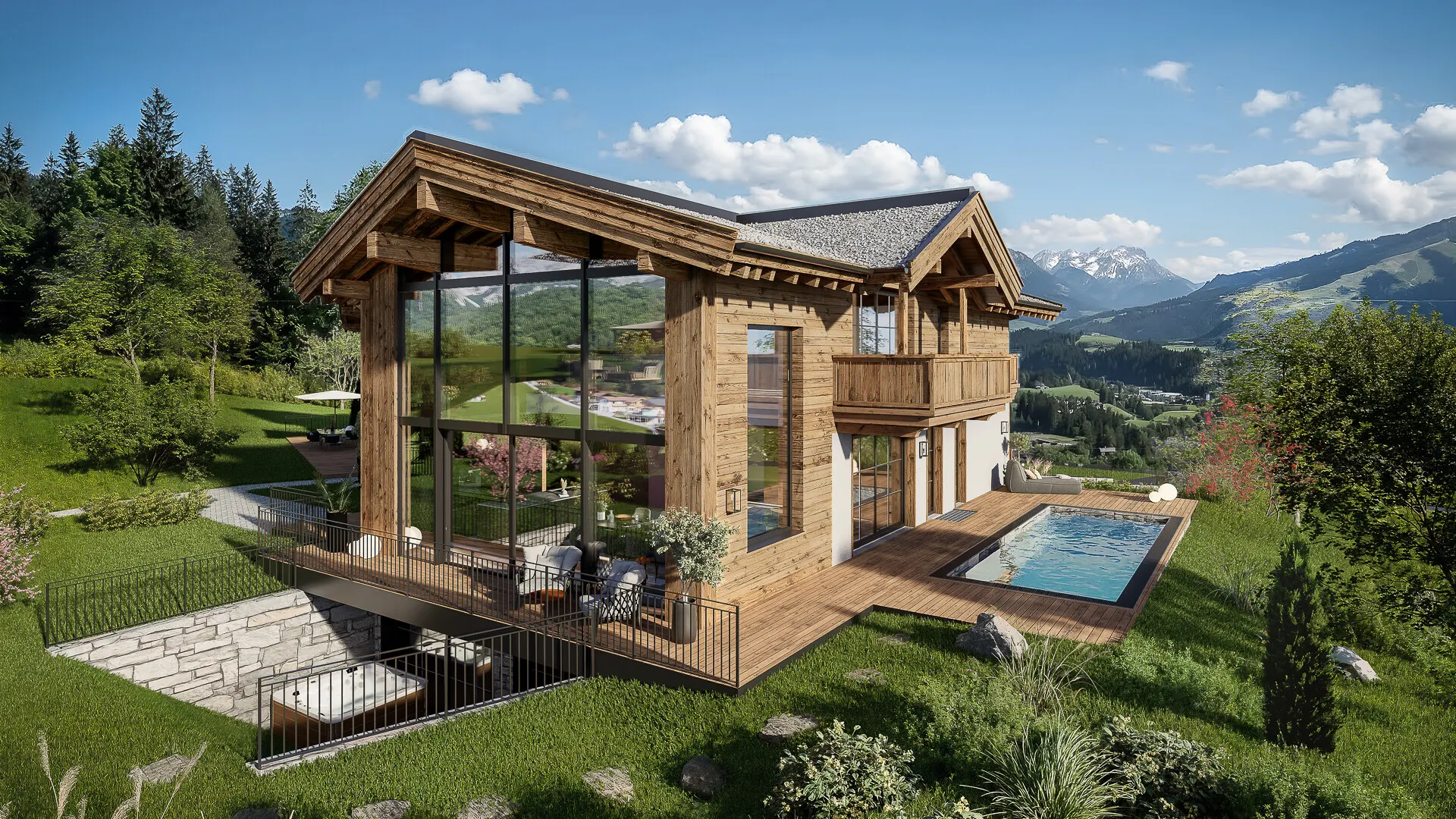 KITZIMMO-Luxus-Neubauchalet mit touristischer Widmung - Immobilien Going.
