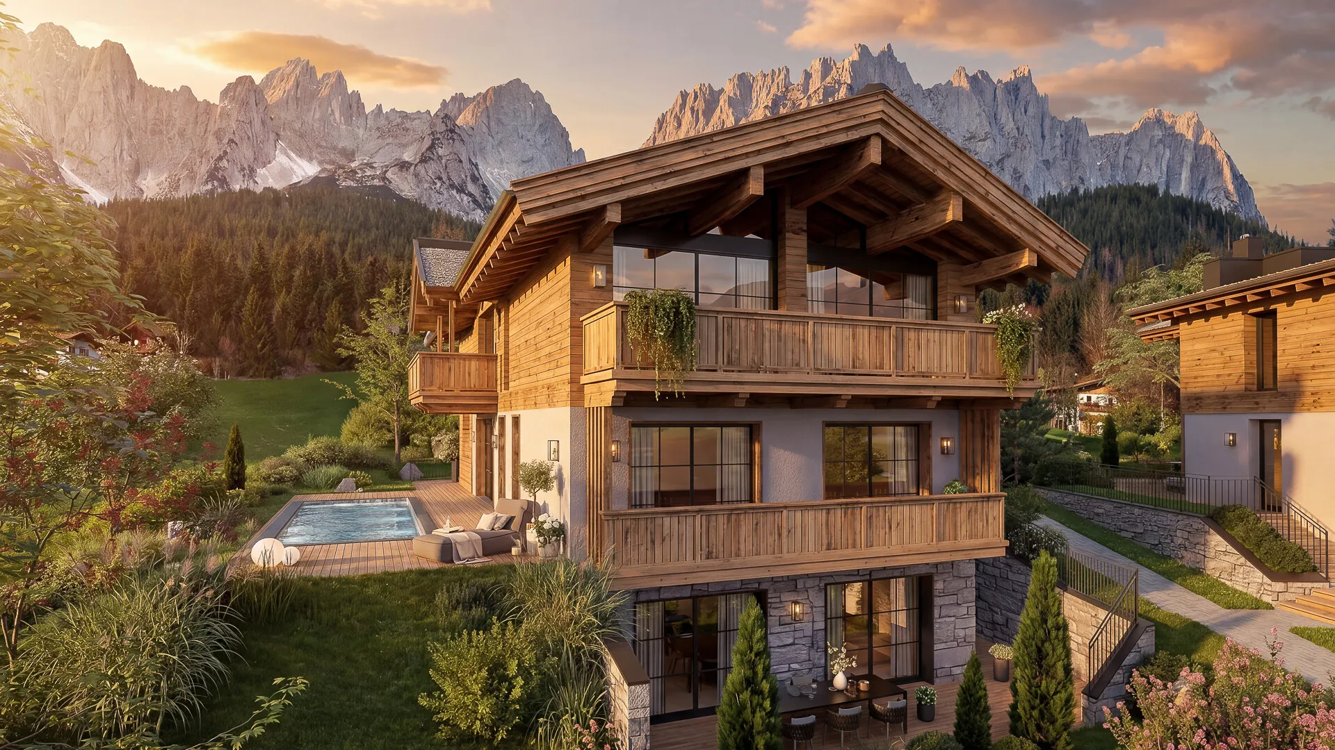 KITZIMMO-Luxus-Neubauchalet mit touristischer Widmung - Immobilien Going.