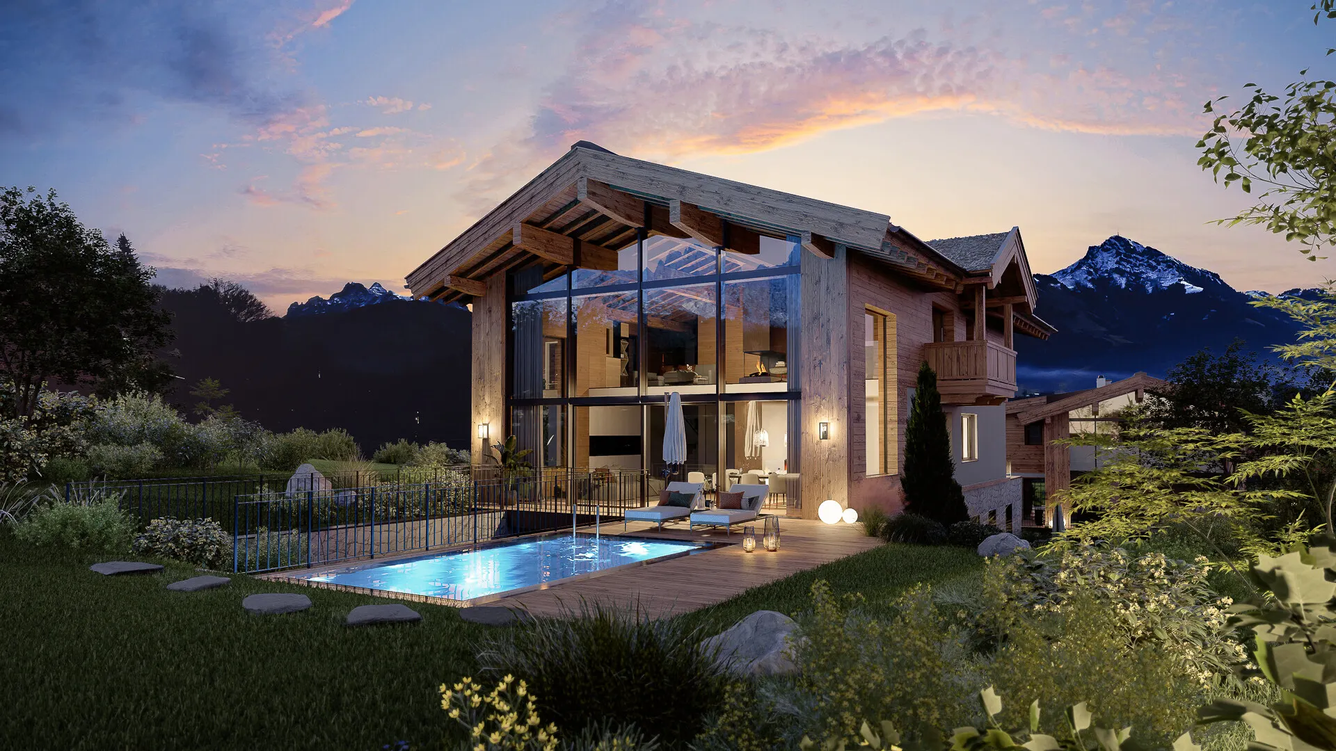 KITZIMMO-Luxus-Neubauchalet mit touristischer Widmung - Immobilien Going.