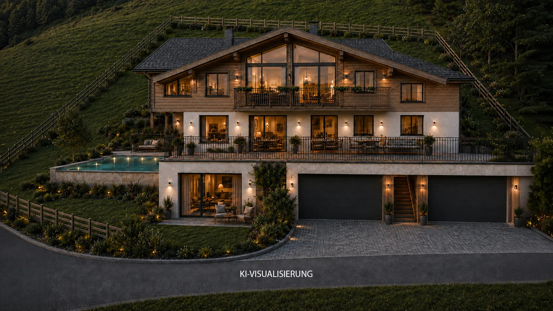 KITZIMMO-Landhaus mit Weitblick in sonniger Ruhelage - Immobilien Kirchberg kaufen.