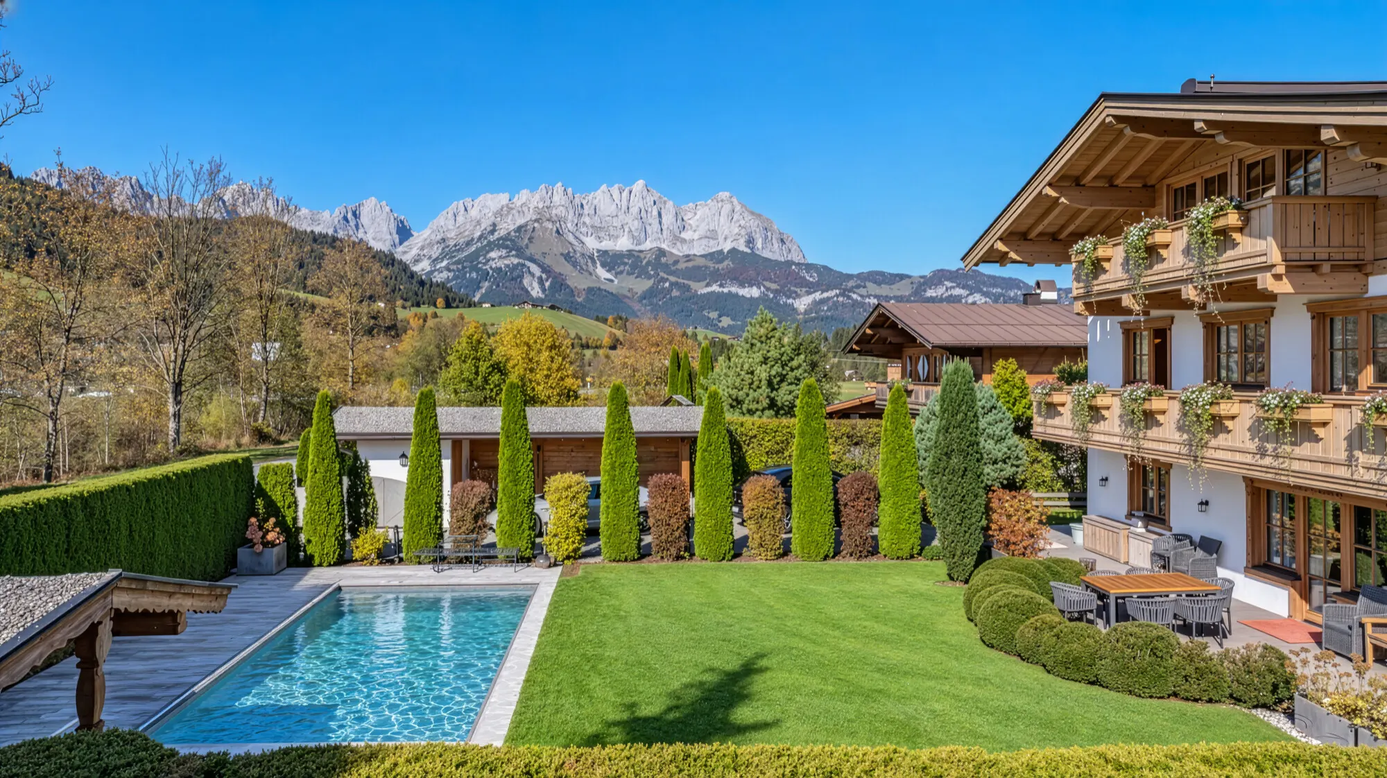 KITZIMMO-Landhaus in Toplage mit Pool - Immobilien Reith bei Kitzbühel.