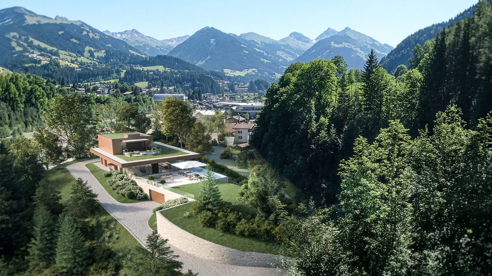 KITZIMMO-Residenz Ludwig - Luxusvilla in einzigartiger Aussichtslage - Immobilien Kitzbühel.