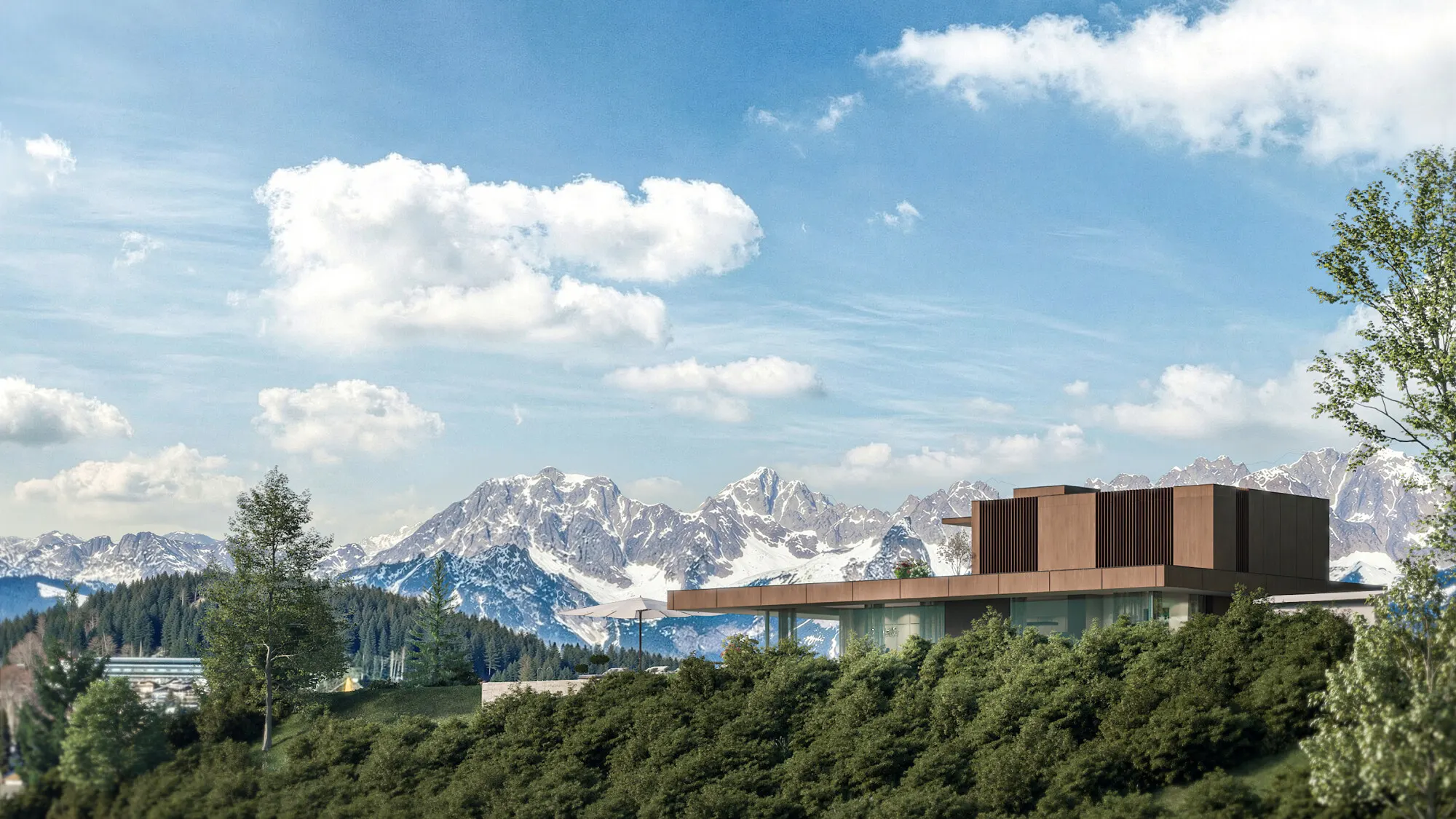 KITZIMMO-Residenz Ludwig - Luxusvilla in einzigartiger Aussichtslage - Immobilien Kitzbühel.