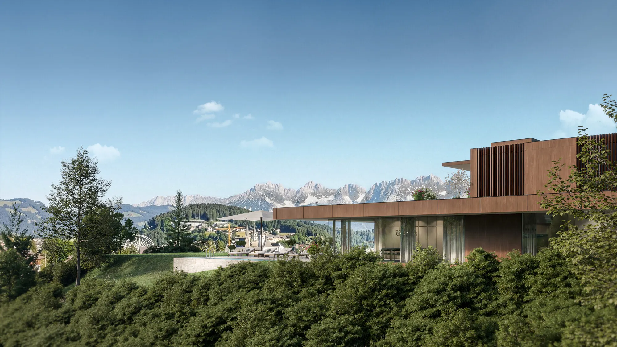 KITZIMMO-Residenz Ludwig - Luxusvilla in einzigartiger Aussichtslage - Immobilien Kitzbühel.